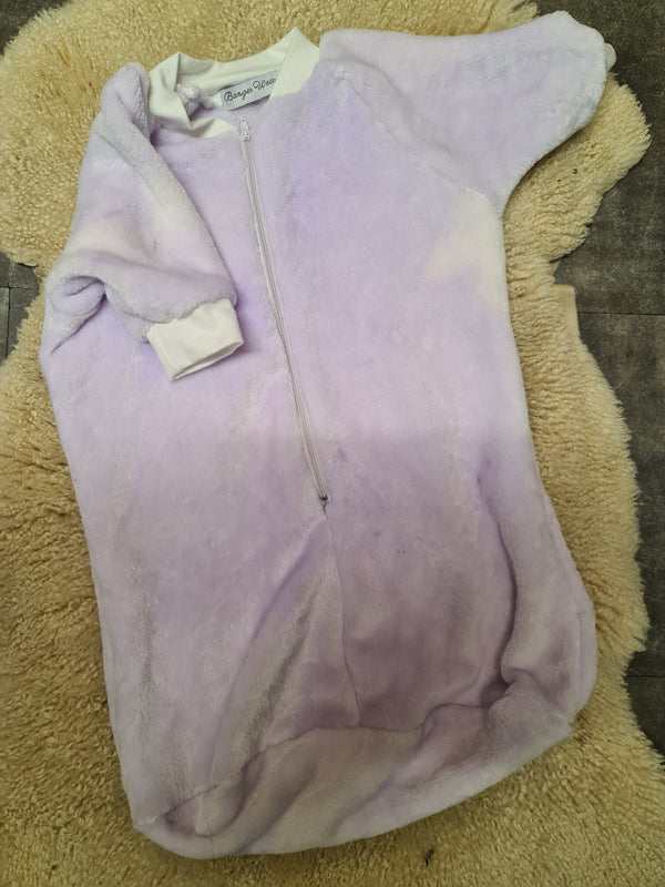 Purple tie dye sleeping bag