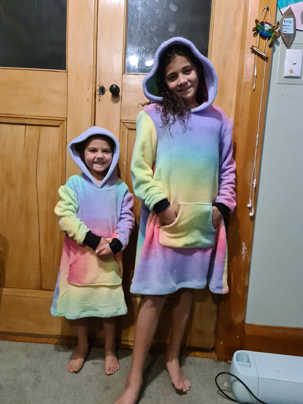 Kids rainbow oversized hoodie 2024