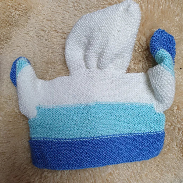 Blue and White Jacket 0-3 Months