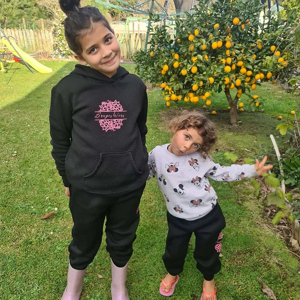Kids Black Trackpants 2023
