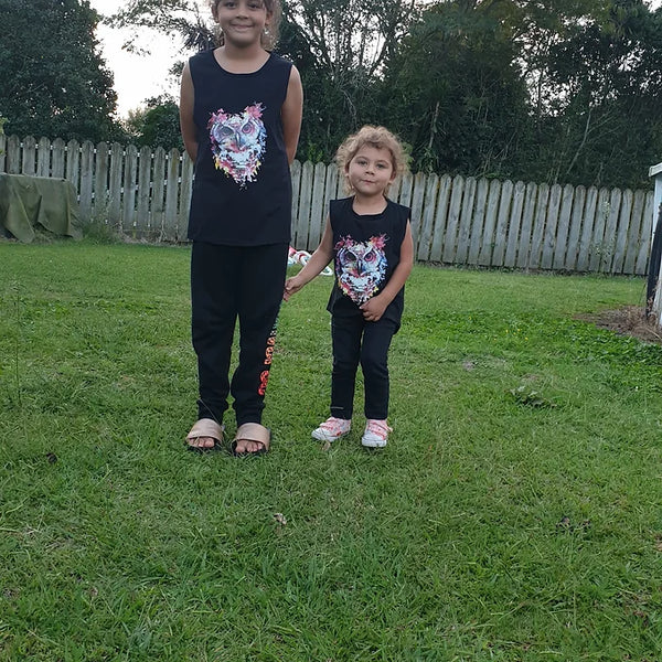 Owl kids top